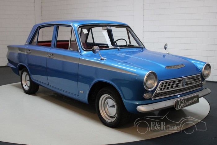 Ford Cortina 1963 uitvoerig gerestaureerd te koop bij ERclassics
